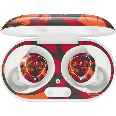NFL Tampa Bay Buccaneers Tropical Print Galaxy Buds Plus Skin