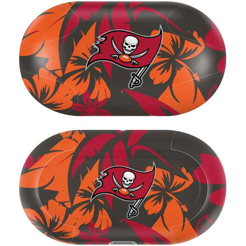 NFL Tampa Bay Buccaneers Tropical Print Galaxy Buds Plus Skin