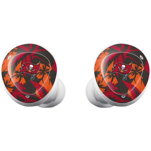NFL Tampa Bay Buccaneers Tropical Print Galaxy Buds Plus Skin