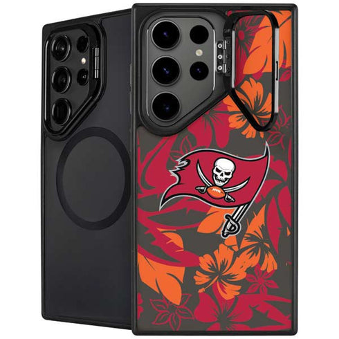 NFL Tampa Bay Buccaneers Tropical Print Galaxy S24 Ultra Kickstand Case
