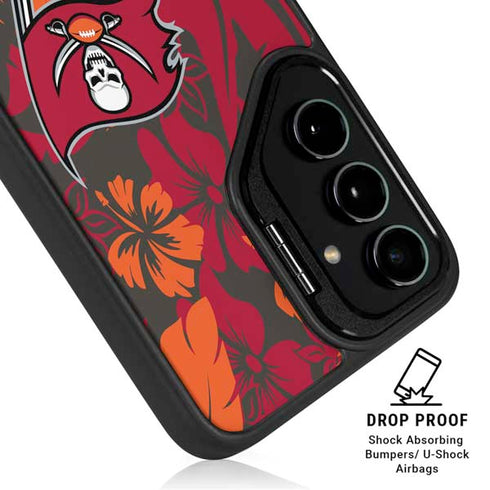 NFL Tampa Bay Buccaneers Tropical Print Galaxy S25 Ultra Kickstand Case