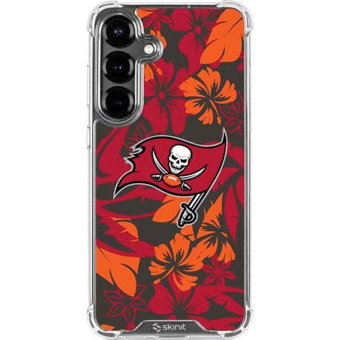NFL Tampa Bay Buccaneers Tropical Print Galaxy S26 Clear Case