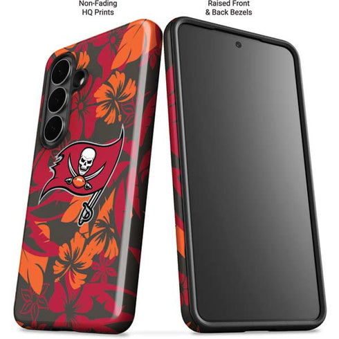 NFL Tampa Bay Buccaneers Tropical Print Galaxy S26 Impact Case