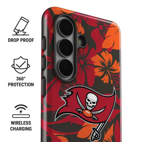 NFL Tampa Bay Buccaneers Tropical Print Galaxy S26 Plus Impact Case