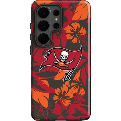 NFL Tampa Bay Buccaneers Tropical Print Galaxy S26 Ultra Impact Case