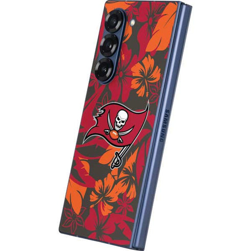 NFL Tampa Bay Buccaneers Tropical Print Galaxy Z Fold6 Skin