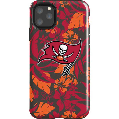 NFL Tampa Bay Buccaneers Tropical Print iPhone Cases