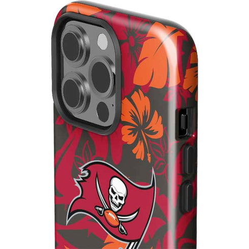 NFL Tampa Bay Buccaneers Tropical Print iPhone 15 Pro Impact Case