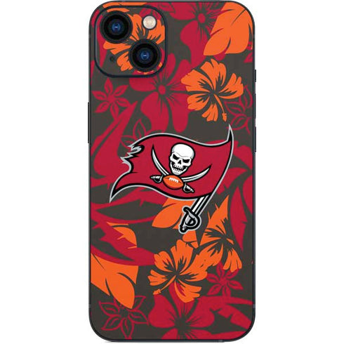 NFL Tampa Bay Buccaneers Tropical Print iPhone 15 Skin