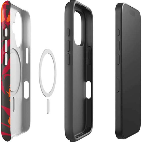 NFL Tampa Bay Buccaneers Tropical Print iPhone 16 Magsafe Impact Case