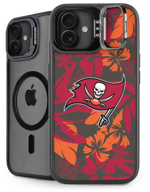 NFL Tampa Bay Buccaneers Tropical Print iPhone 16 Plus Kickstand Case