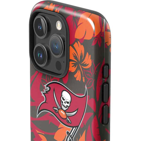 NFL Tampa Bay Buccaneers Tropical Print iPhone 16 Pro Impact Case
