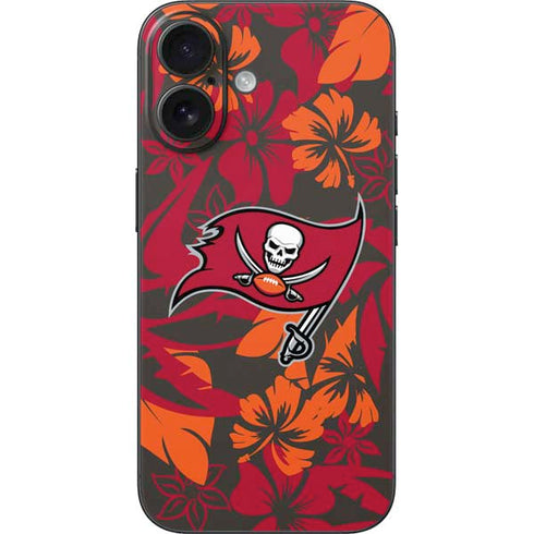 NFL Tampa Bay Buccaneers Tropical Print iPhone 16 Skin