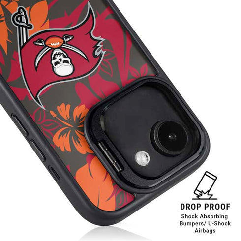 NFL Tampa Bay Buccaneers Tropical Print iPhone 16e Kickstand Case