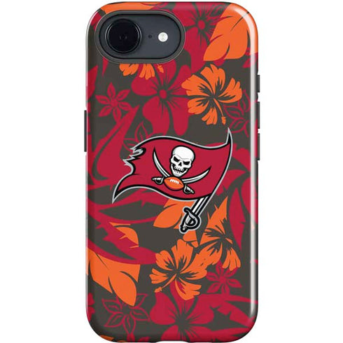 NFL Tampa Bay Buccaneers Tropical Print iPhone 16e Impact Case