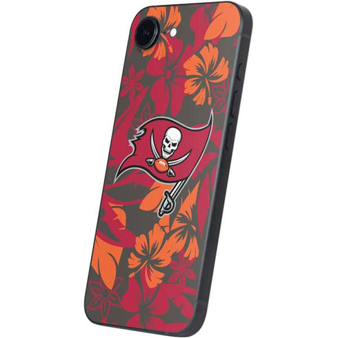 NFL Tampa Bay Buccaneers Tropical Print iPhone 16e Skin