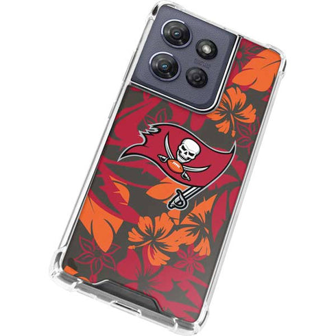 NFL Tampa Bay Buccaneers Tropical Print Moto G 5G (2025) Clear Case