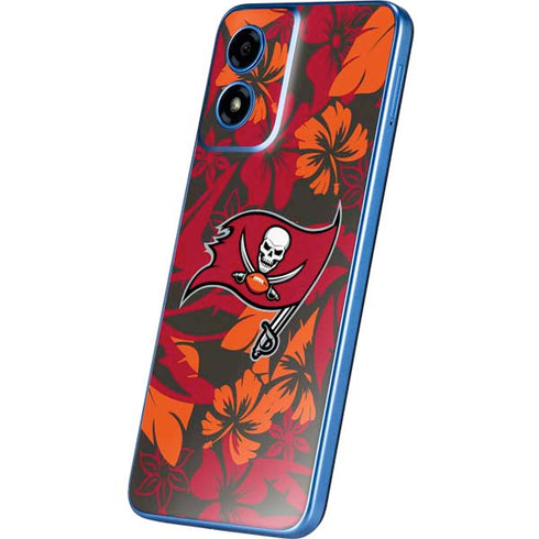 NFL Tampa Bay Buccaneers Tropical Print Moto G Play 4G (2024) Skin