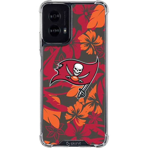 NFL Tampa Bay Buccaneers Tropical Print Moto G Power 5G (2024) Clear Case