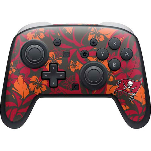 NFL Tampa Bay Buccaneers Tropical Print Nintendo Switch 2 (2025) Pro Controller Skin