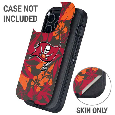 NFL Tampa Bay Buccaneers Tropical Print Otterbox Defender iPhone Skin