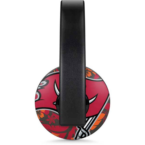 NFL Tampa Bay Buccaneers Tropical Print PlayStation 4 Gold Wireless Headset Skin
