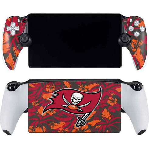 NFL Tampa Bay Buccaneers Tropical Print PlayStation Portal Remote Player Skin