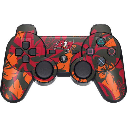 NFL Tampa Bay Buccaneers Tropical Print PS3 Dual Shock wireless controller Skin