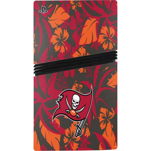 NFL Tampa Bay Buccaneers Tropical Print PS5 Pro Console Skin