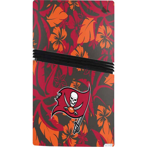 NFL Tampa Bay Buccaneers Tropical Print PS5 Pro Console Skin