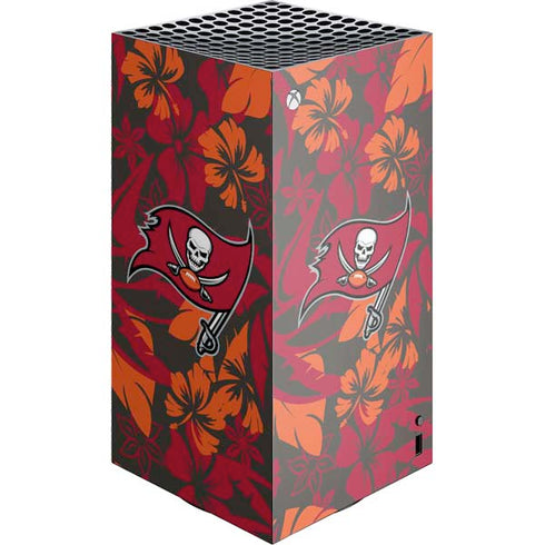 NFL Tampa Bay Buccaneers Tropical Print XBox Series X Digital Edition Console Skin