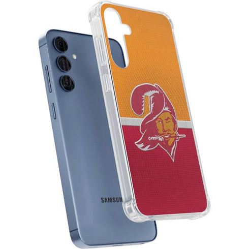 NFL Tampa Bay Buccaneers Vintage Galaxy A55 5G Clear Case