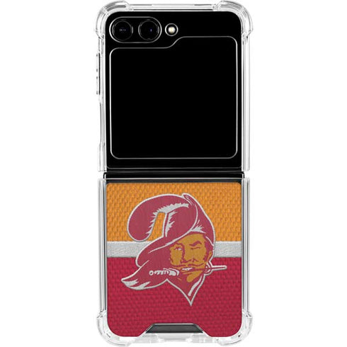 NFL Tampa Bay Buccaneers Vintage Galaxy Z Flip6 Clear Case