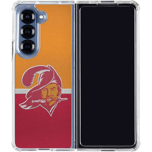 NFL Tampa Bay Buccaneers Vintage Galaxy Z Fold6 Clear Case