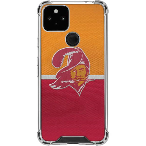 NFL Tampa Bay Buccaneers Vintage Google Pixel 5 Clear Case