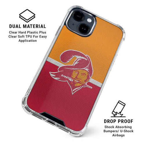 NFL Tampa Bay Buccaneers Vintage iPhone 15 Clear Case