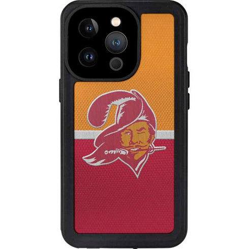 NFL Tampa Bay Buccaneers Vintage iPhone 15 Pro Waterproof Case