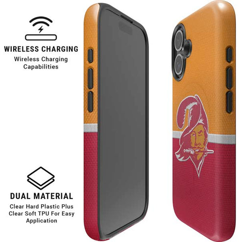 NFL Tampa Bay Buccaneers Vintage iPhone 16 Magsafe Impact Case