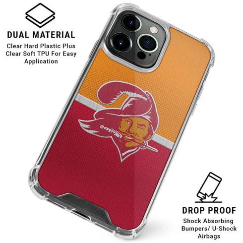 NFL Tampa Bay Buccaneers Vintage iPhone 16 Pro Max Clear Case