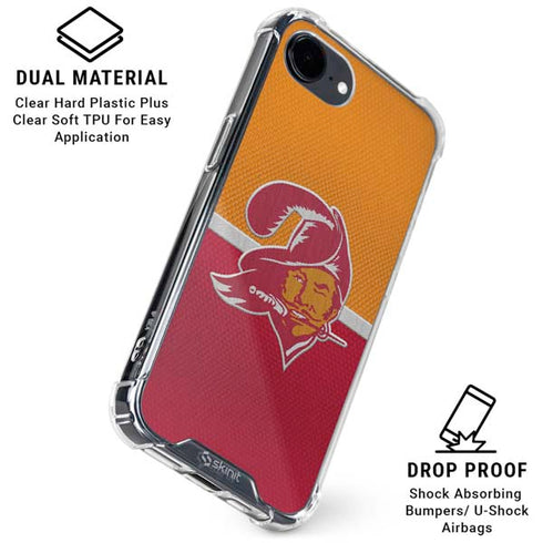 NFL Tampa Bay Buccaneers Vintage iPhone 16e Clear Case