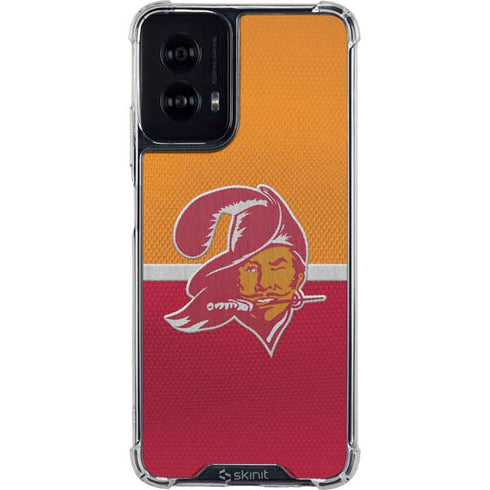 NFL Tampa Bay Buccaneers Vintage Moto G Power 5G (2024) Clear Case