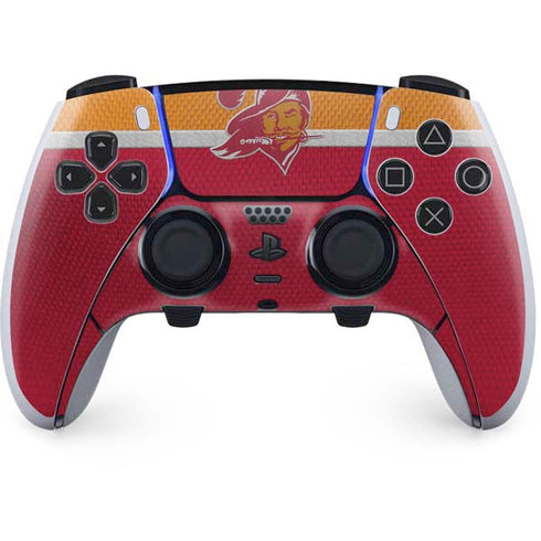 NFL Tampa Bay Buccaneers Vintage PS5 DualSense Edge Pro Controller Skin