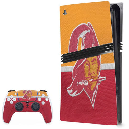 NFL Tampa Bay Buccaneers Vintage PS5 Pro Bundle Skin