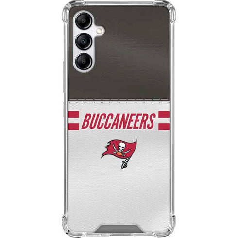 NFL Tampa Bay Buccaneers White Striped Gabb Phone 4 Clear Case