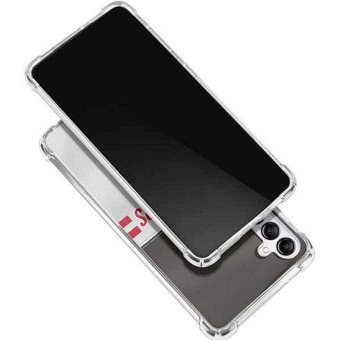 NFL Tampa Bay Buccaneers White Striped Gabb Phone 4 Clear Case