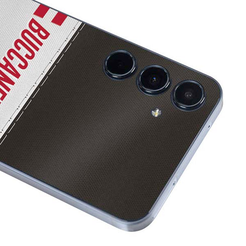 NFL Tampa Bay Buccaneers White Striped Galaxy A35 5G Skin