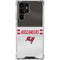 NFL Tampa Bay Buccaneers White Striped Galaxy S23 Ultra Clear Case