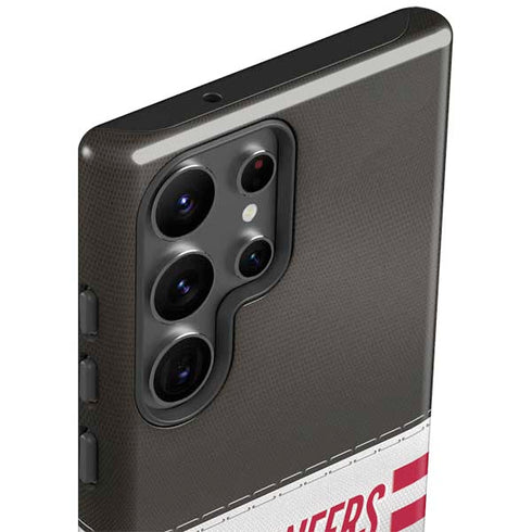NFL Tampa Bay Buccaneers White Striped Galaxy S23 Ultra Pro Case