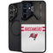 NFL Tampa Bay Buccaneers White Striped Galaxy S24 FE Kickstand Case
