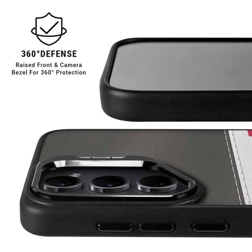 NFL Tampa Bay Buccaneers White Striped Galaxy S24 FE Kickstand Case